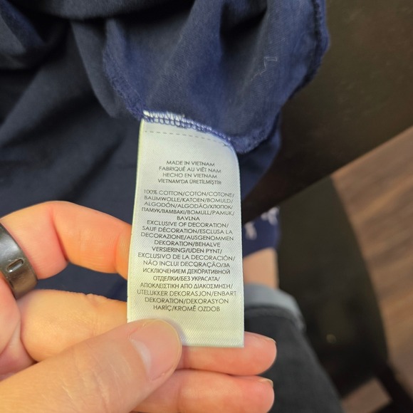 Polo Ralph Lauren Mens Navy Blue USA American Flag Graphic T-Shirt XL - Picture 6 of 6